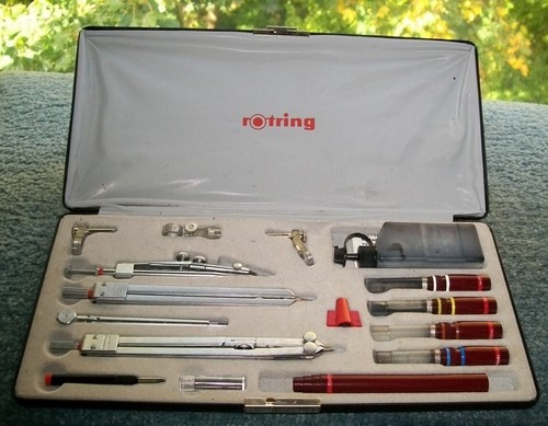 Rotring zirkelbesteck mit - zirkelbesteck,