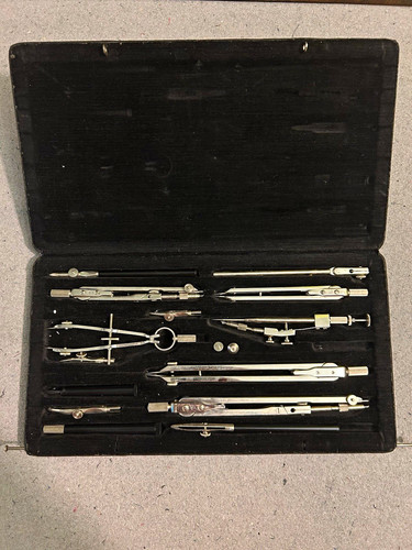 Zirkelkasten set mit zubehör - zirkelkasten,