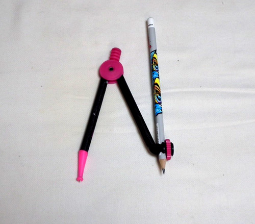 Zirkel mit stifthalter und - stifthalter,